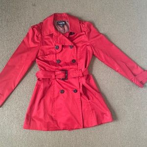 Red Trench coat